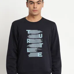 Turtle Men Navy Blue Printed Sweatshirt-image-56