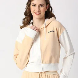 Pepe Jeans Women Colourblocked Hooded Cotton Sweatshirt-image-40