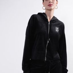 DKNY Hooded Front Open Sweatshirt-picture-1