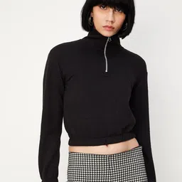max High Neck Crop Pullover-image-85