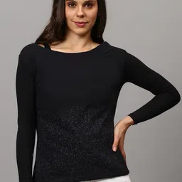 Campus Sutra Women Black Printed Cotton Sweatshirt-picture-32