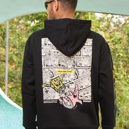 Bonkers Corner Sponge Bob Printed Hooded Long Sleeves Pullover-image-89