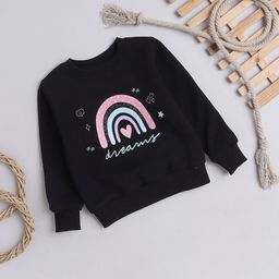 Knitting Doodles Kids Printed Fleece Sweatshirt-image-88