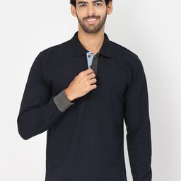 Kalt Polo Collar Long Sleeves T-Shirt-image-32
