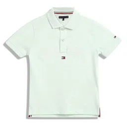 Tommy Hilfiger Boys Solid Polo Collar Cotton T-shirt-image-15