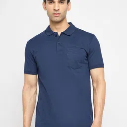 Adobe Men Polo Collar Pockets T-shirt-image-61