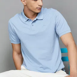 Fame Forever by Lifestyle Polo Collar Short Sleeves Cotton T-shirt-image-93