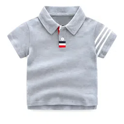 BAESD Kids Striped Polo Collar T-shirt-image-89