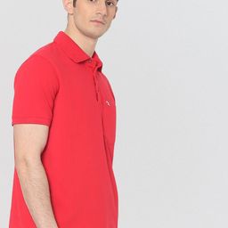 Fort Collins Polo Collar Pockets Cotton T-shirt-image-77