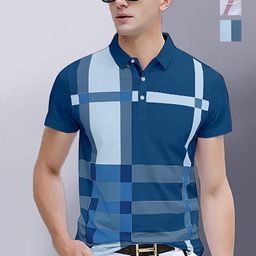 AUSK Men 2 Printed Polo Collar Pockets T-shirt-picture-31
