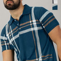 AUSK Men 2 Printed Polo Collar Pockets T-shirt-picture-32