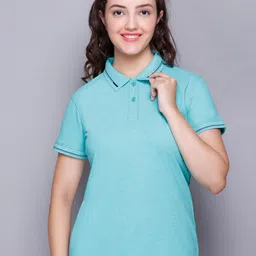 ELPIDA Polo Collar Casual Cotton T-shirt-image-35