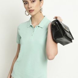 METTLE Polo Collar Short Sleeves Cotton T-shirt-image-8