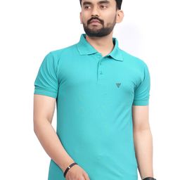 Divra Clothing Polo Collar Regular -Fit T-Shirt-image-89