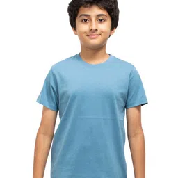 BAESD Boys Round Neck Short Sleeves Regular Fit Pure Cotton T-shirt-image-76