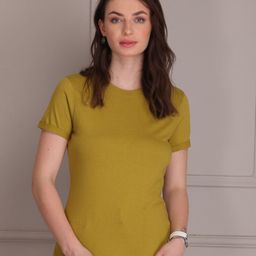 TITTLI Round Neck Pure Cotton Casual T-shirt-picture-49