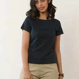 Creatures of Habit Women Organic Cotton Pockets T-shirt-image-22