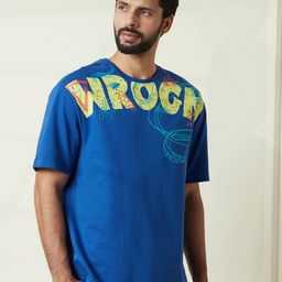 WROGN Men Typography Printed Round Neck Cotton Relaxed Fit T-shirt-picture-17