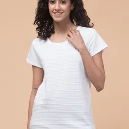 BAESD Striped Cotton Relaxed Fit T-shirt-image-30
