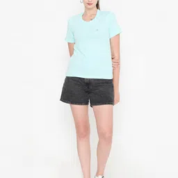 Rivolta Round Neck Short Sleeves Bio Finish Slim Fit Cotton T-shirt-image-42