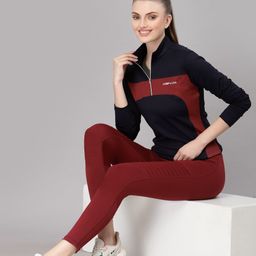 JUMP USA Women Hooded Pockets T-shirt-image-98