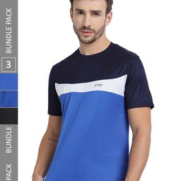 FTX Pack of 3 Colourblocked Round Neck Dry-Fit Sports T-shirt-image-23