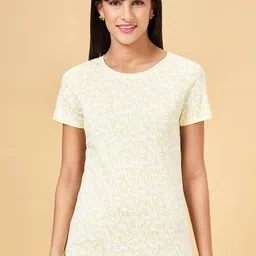 Honey by Pantaloons Floral Printed Short Sleeves Cotton T-shirt-image-44