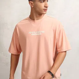 HIGHLANDER Men Graphic Printed Graphic Print Others Round Neck Cotton Oversized T-Shirt-image-22
