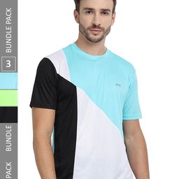 FTX Pack Of 3 Colourblocked Round Neck Dry-Fit Sports T-shirt-image-87