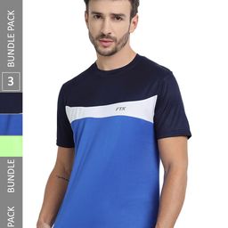 FTX Pack Of 3 Colourblocked Round Neck Dry-Fit Sports T-shirt-image-82