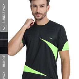 FTX Pack Of 3 Colourblocked Round Neck Dry-Fit Sports T-shirt-image-83