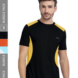 FTX Pack of 3 Colourblocked Round Neck Dry-Fit Sports T-shirt-image-85