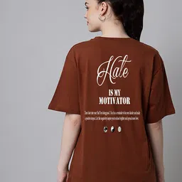MISCHIEF MONKEY Printed Round Neck Short Sleeves Cotton T-shirt-image-79