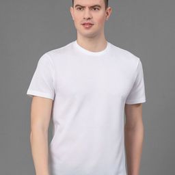 Red Tape Men Self Design Round Neck T-Shirt-picture-13
