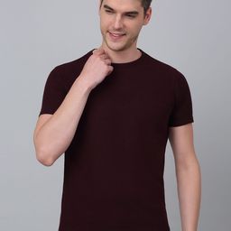 Cantabil Men Round Neck Solid T-shirt-image-93