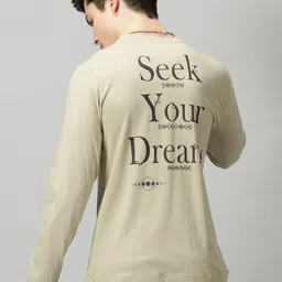 THE HOLLANDER Typography Printed Regular Fit Cotton Casual T-shirt-image-23