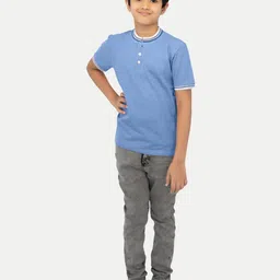 BAESD Boys Henley Neck Pockets T-shirt-picture-45