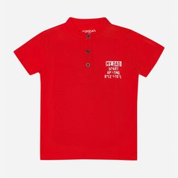 DYCA Boys Polo Collar Short Sleeves Cotton T-shirt-image-38