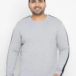 Urbano Plus Round Neck Long Sleeves Pure Cotton T-shirt-picture-32