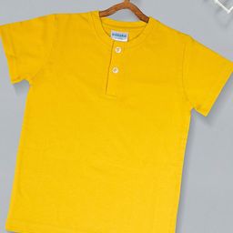 Kiddiekid Kids Henley Neck Cotton T-shirt-picture-3
