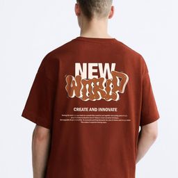 MISCHIEF MONKEY Typography Cotton T-shirt-picture-32