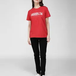 IDK Typography Printed Cotton T-shirt-picture-45