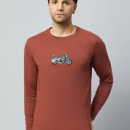 Club York Round Neck Embroidered T-shirt-image-95
