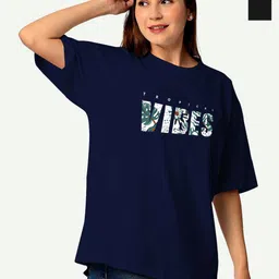 STATUS MANTRA Women Typography 2 Extended Sleeves Pockets T-shirt-image-68