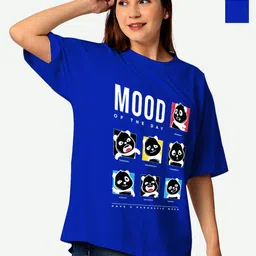 STATUS MANTRA Women Typography 2 Extended Sleeves Pockets T-shirt-image-65