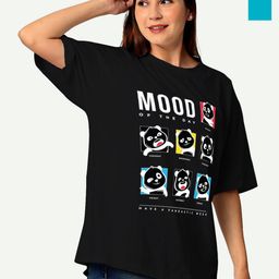 STATUS MANTRA Women Typography 2 Extended Sleeves Pockets T-shirt-image-64