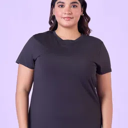Big Hello - The Plus Life Round Neck T-shirt-image-48