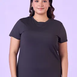 Big Hello - The Plus Life   Round Neck Cotton T-shirt-image-24