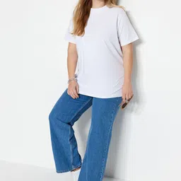 Trendyol Regular Fit Cotton V-Neck Extended Sleeves T-shirt-picture-12