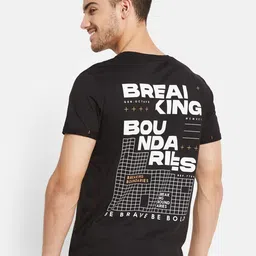 Octave Typography Printed Cotton T-shirt-image-52